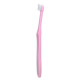 Orthodontic toothbrush with a tuft and a small head, Pink